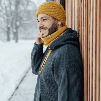 Nákrčník Kama KNITTED MERINO NECKWARMER KAMA S31 109 grey
