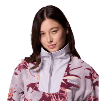 Mikina Columbia Sequoia Grove Printed Half Zip Women Shale Purple Blossoming 554