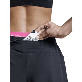 Kraťasy X-Bionic X-BIONIC® EFFEKTOR 2IN1 SHORTS WOMEN X BLACK/NEO PINK