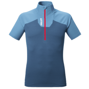 Tričko krátky rukáv Millet KAMET TS ZIP SS Men CORONET BLUE/SAPHIR