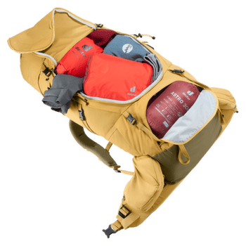 Batoh deuter Aircontact Core 60+10 savanna-nori