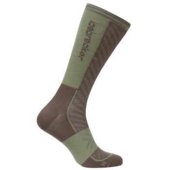 Ponožky Icebreaker Merino Run+Ultralight Crew Men PORCINI/LICHEN