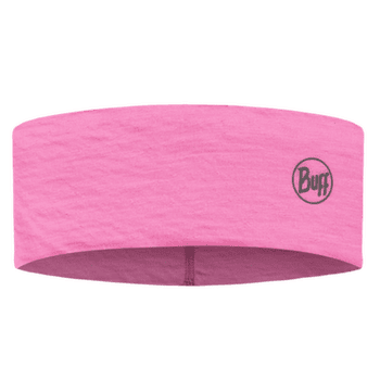 Čelenka Buff Lightweight Merino Wool Headband SOLID FLUOR FUCHSIA