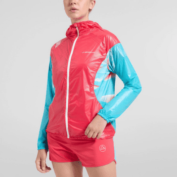 Bunda La Sportiva BRIZA WINDBREAKER Jacket Women Hibiscus/Malibu Blue
