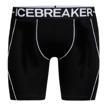 Boxerky Icebreaker Anatomica Zone Long Boxers Men Black/White