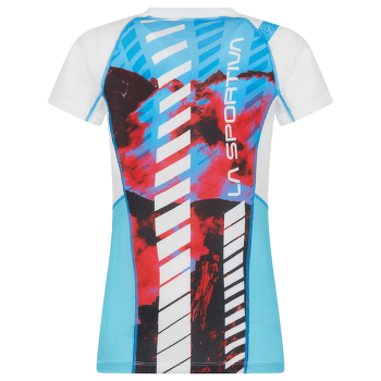 Tričko krátky rukáv La Sportiva Draft T-Shirt Women Malibu Blue/Hibiscus