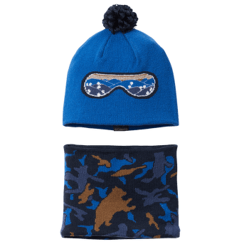 Čepice Columbia Youth Snow More™ Hat And Gaiter Set Bright Indigo Critter Camo 432