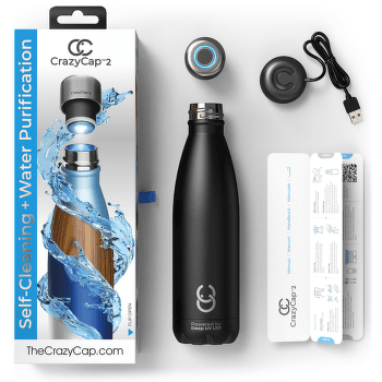Crazy Cap Bottle 0,5 l + UV Water Purifier Sapphire