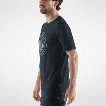 Tričko krátky rukáv Fjällräven Abisko Wool Tältplats SS Men Dark Navy