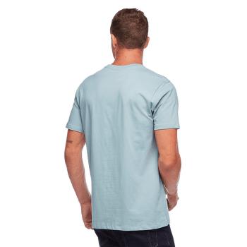 Triko krátký rukáv Black Diamond Stacked Logo Tee Men Blue Ash