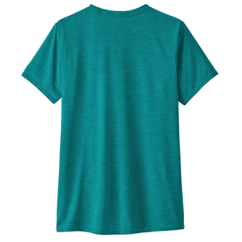 Triko krátký rukáv Patagonia Cap Cool Daily Graphic Shirt Women Ridge Rise Stripe: Borealis Green X-Dye