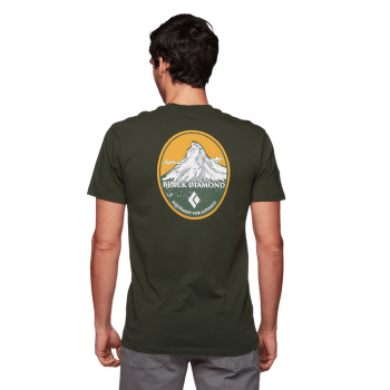 Triko krátký rukáv Black Diamond Mountain Badge Tee Men Cypress