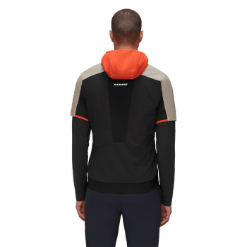Vesta Mammut Aenergy IN Hybrid Hooded Vest Men black-vibrant orange