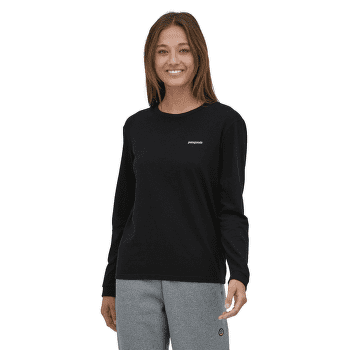 Triko dlouhý rukáv Patagonia Long-Sleeved P-6 Logo Women Gravel Heather