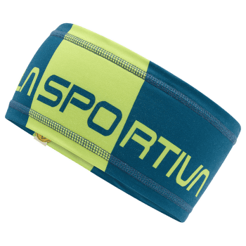 Čelenka La Sportiva Diagonal Headband Storm Blue/Lime Punch