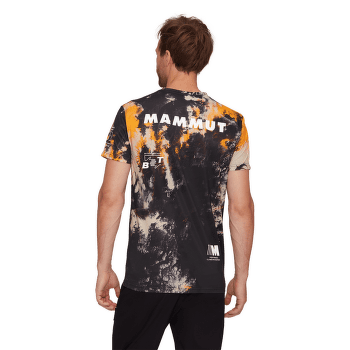 Triko krátký rukáv Mammut Massone Sport T-Shirt Sender Men black-tangerine 00711