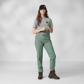 Nohavice Fjällräven High Coast Trail Trousers Women Suede Brown