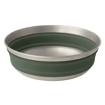 Miska Sea to Summit Detour Stainless Steel Collapsible Bowl - M Laurel Wreath Green