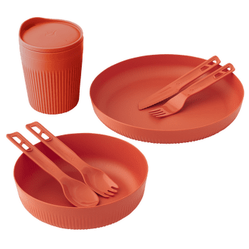 Set Sea to Summit Passage Dinnerware Set - [1P] [7 Piece] Spicy Orange