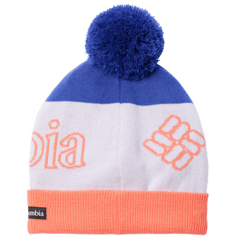 Čiapka Columbia Youth Polar Powder Beanie Clematis Blue, Snowdrift, Hot Coral 516