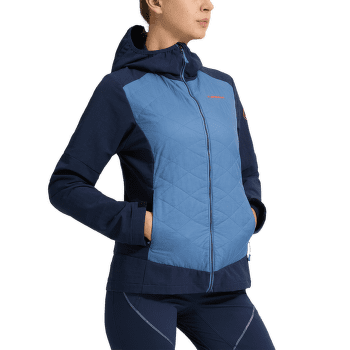 Bunda La Sportiva KAP HYBRID HOODY Women Carbon/Cherry Tomato