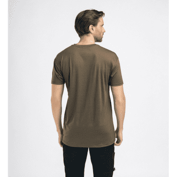 Triko krátký rukáv Aclima LightWool Tee Print Horn Men Jet Black