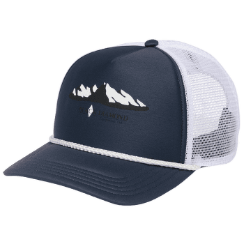 Kšiltovka Black Diamond Flat Bill Trucker Hat Charcoal-White Mountainscape
