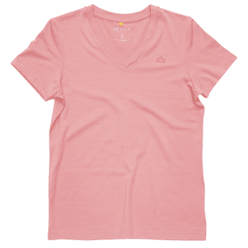 Triko krátký rukáv Devold Premium V-Neck Women 070A APRICOT