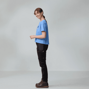 Tričko krátky rukáv Fjällräven Fjällblomster Logo T-Shirt Women Misty Green