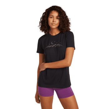 Triko krátký rukáv Icebreaker Merino 150 Tech Lite SS Tee Sparkling Stars Women PASSION