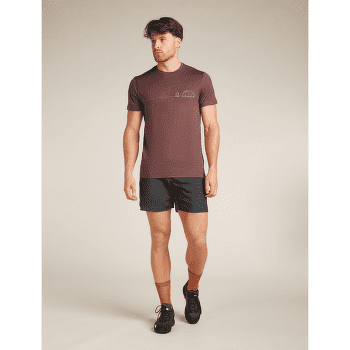 Triko krátký rukáv Icebreaker Merino 150 Tech Lite SS Tee Single Line Camp Men CAROB