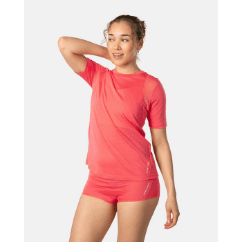 Tričko krátky rukáv Kari Traa Embla Wool Tee Women CANDY/LIGHT RED