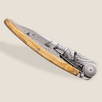 Nůž Deejo Sailing 37g, Olive Wood