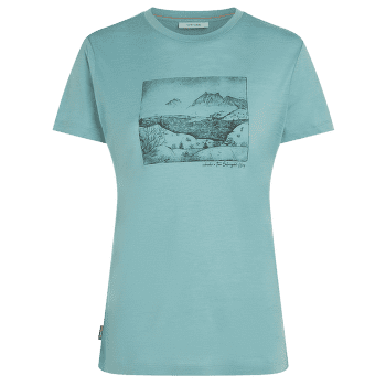Triko krátký rukáv Icebreaker Merino 150 Tech Lite SS Tee Sunrise Summit Women HYDRO