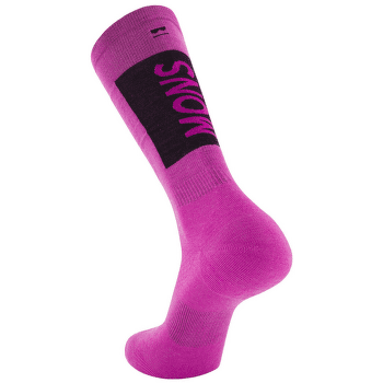 Ponožky Mons Royale Unisex Atlas Merino Snow Sock Purple Bolt