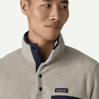 Mikina Patagonia Lightweight Synch Snap-T Pullover Men Nickel w/Clement Blue