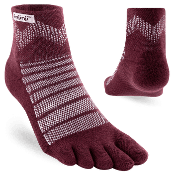 Ponožky Injinji Outdoor Midweight Mini-Crew Wool GARNET