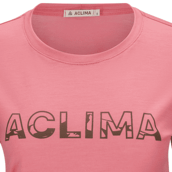 Tričko krátky rukáv Aclima LightWool Tee Logo Women Sun Kissed Coral
