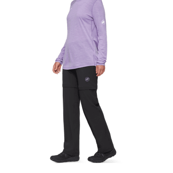 Kalhoty Mammut HIKING ZIP OFF PANTS WOMEN black 0001