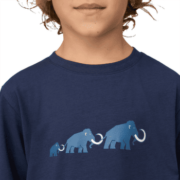 Triko dlouhý rukáv Mammut MAMMUT CORE LONGSLEEVE KIDS LOGO marine 5118