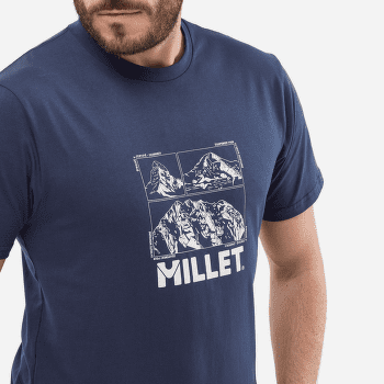 Tričko krátky rukáv Millet CHAMONIX LOGO TS SS Men SAPHIR NEW