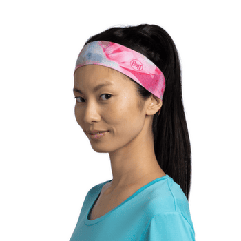 Čelenka Buff Coolnet UV Slim Headband ESMERALD FLUOR FUCHSIA