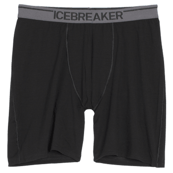 Boxerky Icebreaker Anatomica Long Boxers Men Black/Monsoon