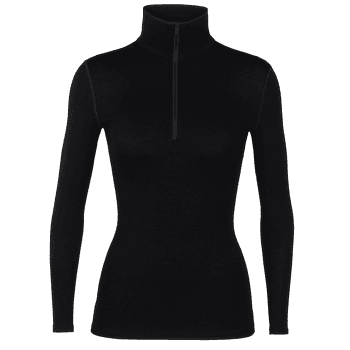 Tričko dlhý rukáv Icebreaker Tech LS Half Zip Women (104390) Black001