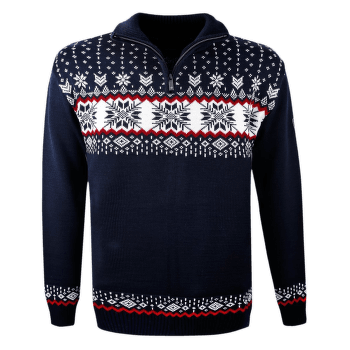 Pulover (3/4 Zapínání) Kama Merino sweater Kama 4054 108 navy