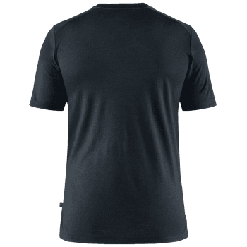 Tričko krátky rukáv Fjällräven Abisko Wool Tältplats SS Men Dark Navy