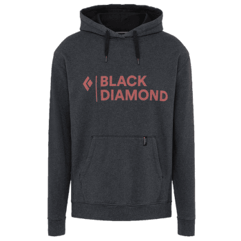 Mikina Black Diamond Stacked Logo Hoody Men Black Heather