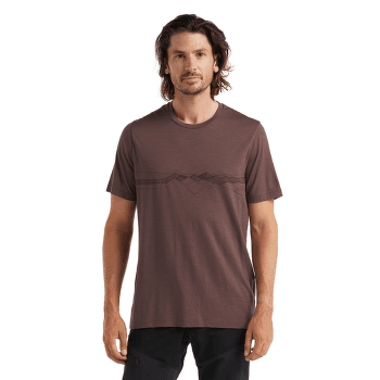 Tričko krátky rukáv Icebreaker Tech Lite II SS Tee Peak Patterns Men MINK