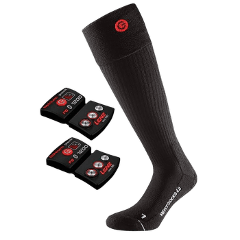 Vyhřívané ponožky Lenz SET OF HEAT SOCK 4.0 + RCB 1200 Black
