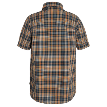 Košile krátký rukáv Fjällräven Abisko Hike Shirt SS Men Dark Navy-Buckwheat Brown
